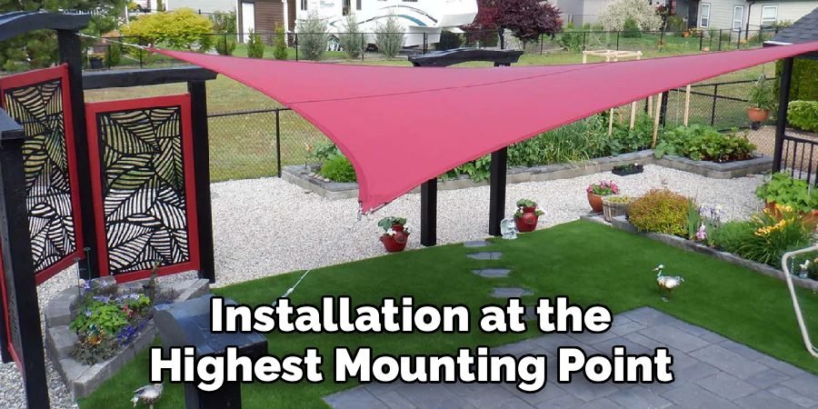 Installation at the Highest Mounting Point