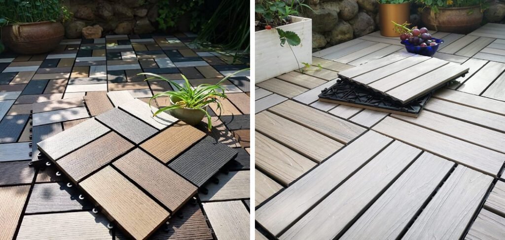 Snap Together Outdoor Deck Tiles DIY