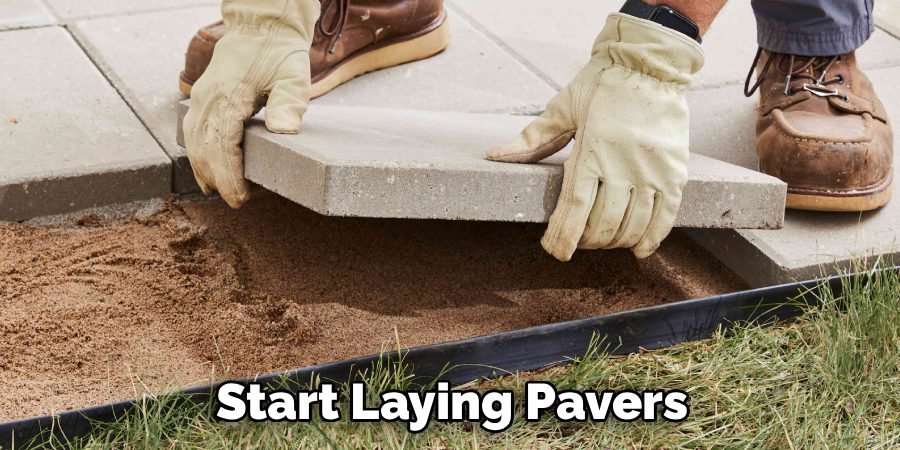 Start Laying Pavers
