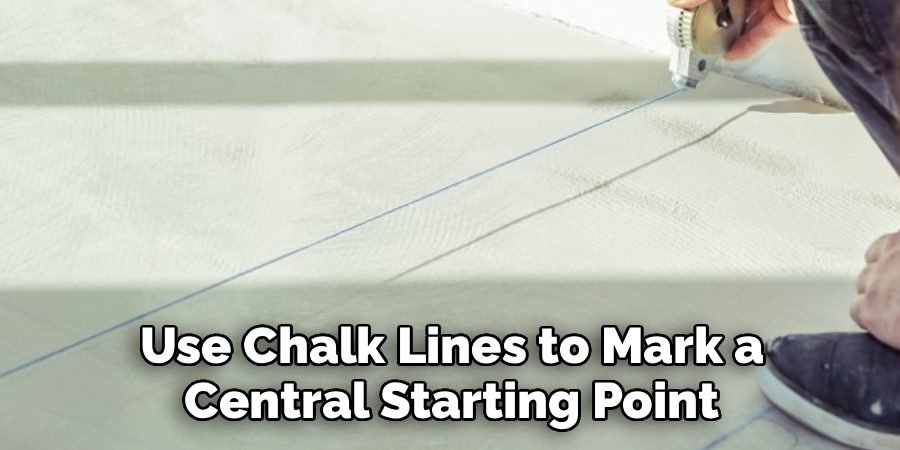 Use Chalk Lines to Mark a Central Starting Point